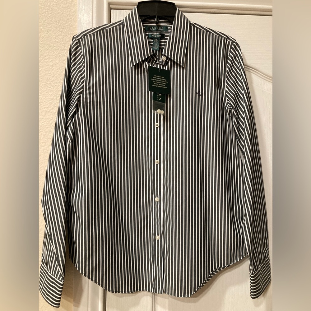 Womens Lauren Ralph Lauren Non-Iron Button Down